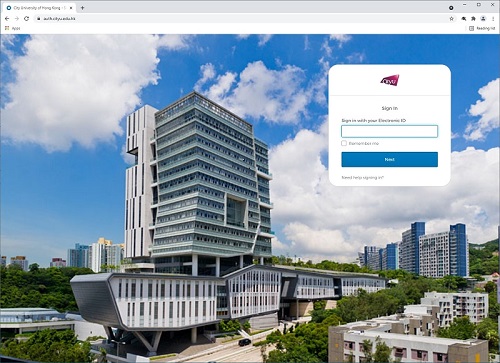 Web Login to @my.cityu.edu.hk on Microsoft 365 (M365)